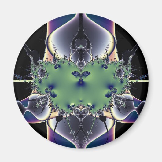 Lila Lampe Magnet (Vorne)