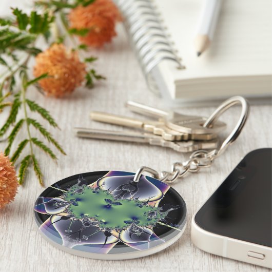 Lila Lampe Schlüsselanhänger (Vorderseite rechts)