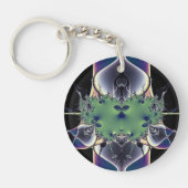 Lila Lampe Schlüsselanhänger (Vorderseite)