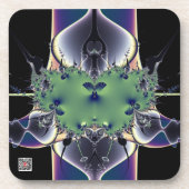 Lila Lampe Untersetzer (Vorderseite)