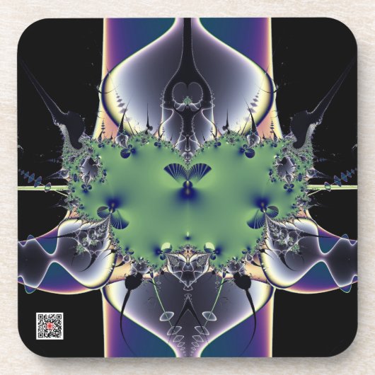 Lila Lampe Untersetzer (Vorderseite)