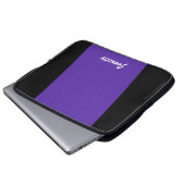 Lila Laptop-Computer Hülse und schwärzen einen Laptopschutzhülle (Vorne Knopf)