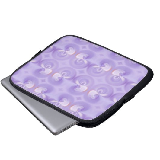 Lila Laptop-Sieb Laptopschutzhülle (Vorne Knopf)