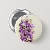 Lila Larkspur Delphinium Button (Vorne & Hinten)