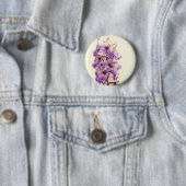 Lila Larkspur Delphinium Button (Beispiel)