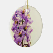 Lila Larkspur Delphinium Keramik Ornament (Rechts)