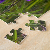 Lila Larkspur im Abend Puzzle (Seite)