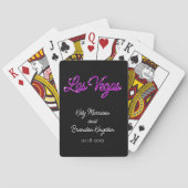 Lila Las Vegas Glitzern Spielkarten (Rückseite)