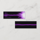 Lila Laser Mini Visitenkarte (Vorne/Hinten)