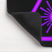 Lila Laser-Symbol Mousepad (Ecke)