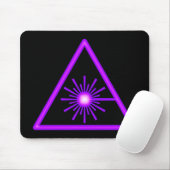 Lila Laser-Symbol Mousepad (Mit Mouse)