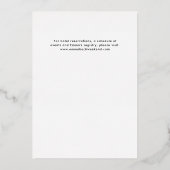 Lila Lass Go Girls Junggeselinnen-Abschied Folieneinladung (Rückseite)