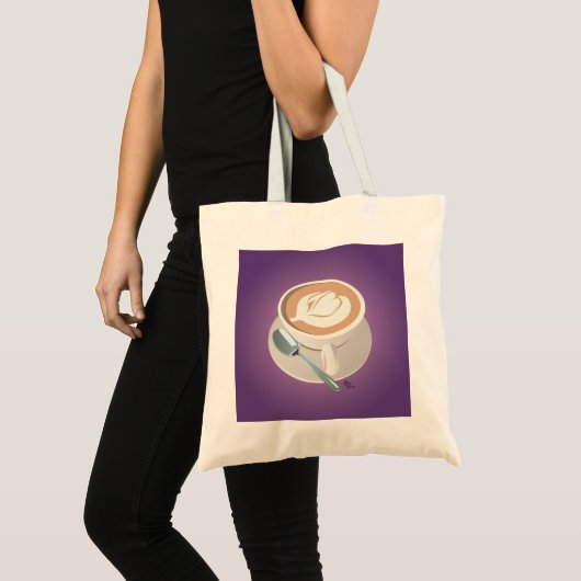 Lila Latte Tasche (Vorderseite (Produkt))