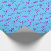 Lila Läufer Geschenkpapier (Ecke)