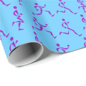 Lila Läufer Geschenkpapier (Rolleneckpunkt)