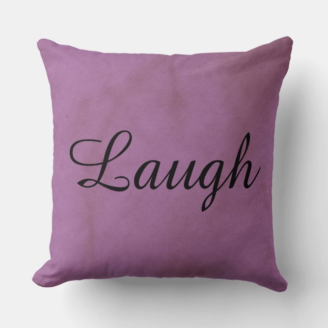 Lila Laugh Decorative Kissen (Vorderseite)