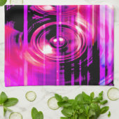 Lila Lautsprecher Geschirrtuch (Gefaltet)