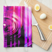 Lila Lautsprecher Geschirrtuch (Viertel Falte)