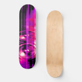 Lila Lautsprecher Skateboard (Vorderseite)