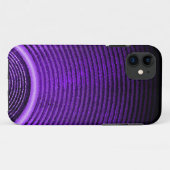 Lila Lautsprecher und Schallwellen Case-Mate iPhone Hülle (Rückseite (Horizontal))
