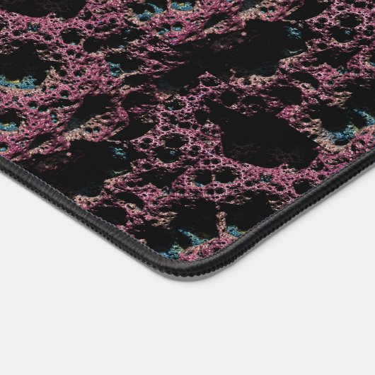 Lila Lava 3D-Fraktal-DeskM Schreibtischunterlage (Ecke)