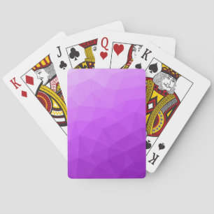 Lila Lavanдель Farbverlauf geometrisches Maschenmu Spielkarten