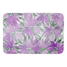 Lila Lavander Watercolor Elegante Badematte