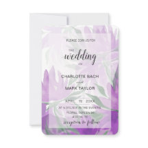 Lila Lavander Watercolor Elegante