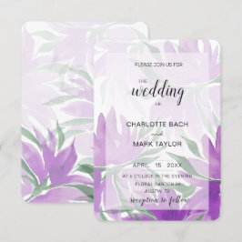 Lila Lavander Watercolor Elegante Einladung