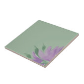 Lila Lavander Watercolor Elegante Fliese (Seite)