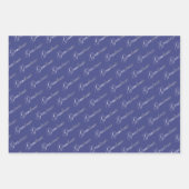 Lila Lavendel-Abschluss-Flachblatt-Set 3 Geschenkpapier Set (Vorderseite 2)