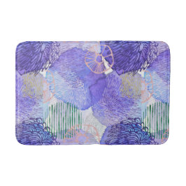 Lila Lavendel abstrakte Kunst Bath Mat Badematte
