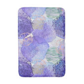 Lila Lavendel abstrakte Kunst Bath Mat Badematte (Vorderseite Vertikal)