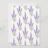 Lila Lavendel Antikrahmen Sweet 16 Geburtstag Einladung (Rückseite)