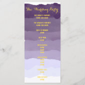 Lila Lavendel-Aquarellprogramm Programm (Rückseite)