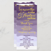 Lila Lavendel-Aquarellprogramm Programm (Vorne/Hinten)