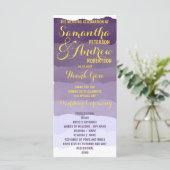 Lila Lavendel-Aquarellprogramm Programm (Stehend Vorderseite)