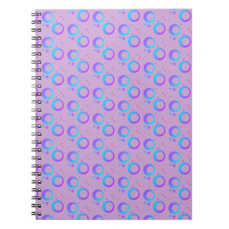 Lila-lavendel-blaue violette violette Kreispunkte Notizblock