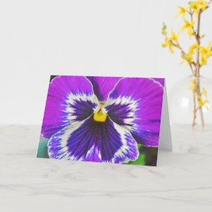 Lila Lavendel Blume Art Card Karte