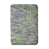 Lila Lavendel-Blume Badematte (Vorderseite Vertikal)