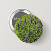Lila Lavendel-Blume Button (Vorne & Hinten)