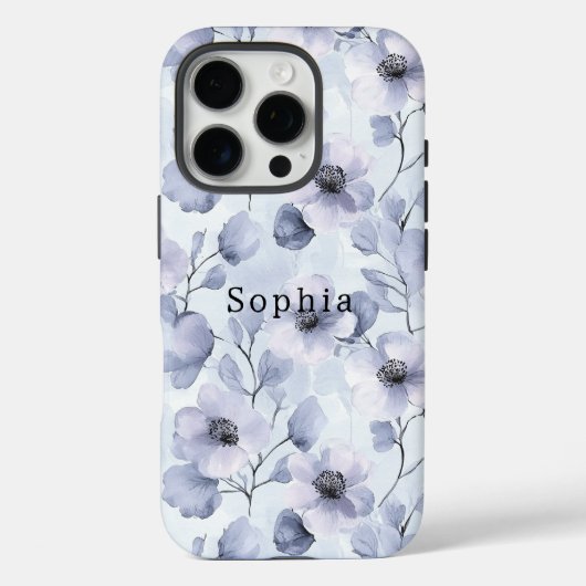 Lila Lavendel-Blume Case-Mate iPhone Hülle (Rückseite)