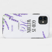 Lila Lavendel-Blume Hübsch Glaube Case-Mate iPhone Hülle (Rückseite (Horizontal))