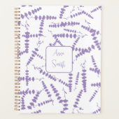 Lila Lavendel-Blume _ Muster-Skript Planer (Vorderseite)