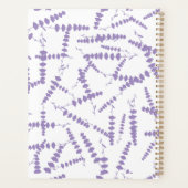 Lila Lavendel-Blume _ Muster-Skript Planer (Rückseite)