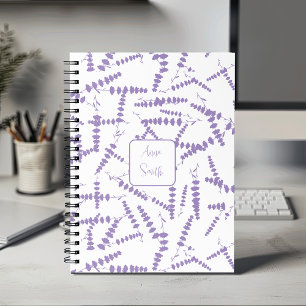 Lila Lavendel-Blume _ Muster-Skript Planer
