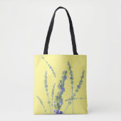 Lila Lavendel Blume Tote Tasche (Vorderseite)