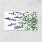 Lila Lavendel-Blume Visitenkarte (Rückseite)