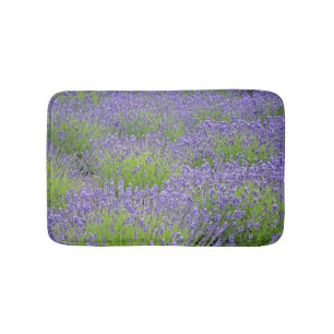 Lila Lavendel-Blumen Badematte