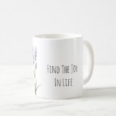 Lila Lavendel Blumen Freude Kaffeetasse (VorderseiteRechts)